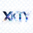 XKTY.COM星空·官方网站品牌标识，蓝色星空与运动元素融合的logo图标